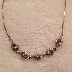 Pinky/Mauve Sapphire Bolo Bracelet